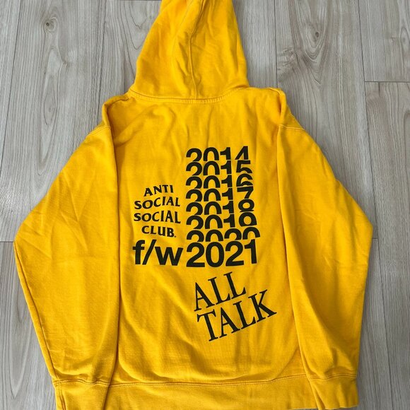 ASSC Anti Social Social Club All Talk on a Blog Hoodie - Picture 1 of 2